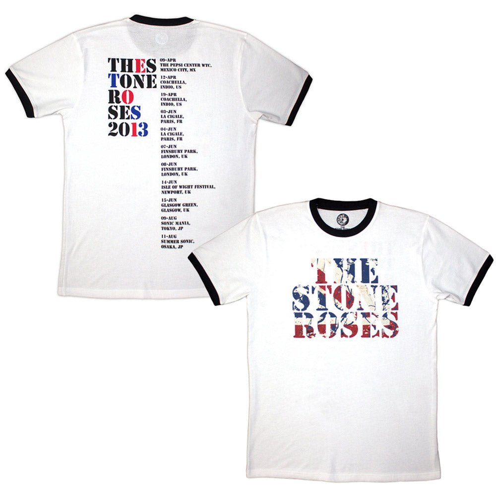 【予約商品】 STONE ROSES ストーンローゼズ - 2013 Tour / バックプリントあり / リンガー / Tシャツ / メンズ - PGS